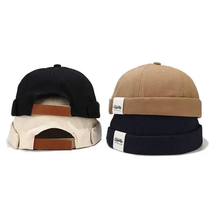 Casquette sans visière Skullcap dôme réglable en coton pour homme et femme, style sport, adapté aux quatre saisons et aux sorties décontractées