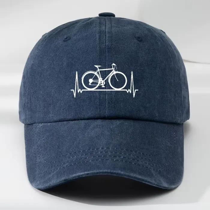 Casquettes de baseball unisexes en polyester avec imprimés de vélos pour protection solaire et tenues décontractées toutes saisons
