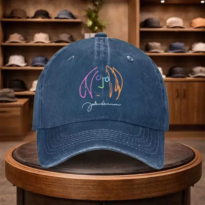 Casquette de baseball pour homme John Lennon avec motif abstrait coloré