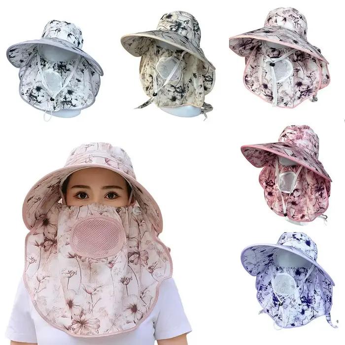 Chapeau de soleil intégral pour femme avec protection UV