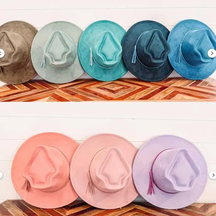 Chapeau en daim à large bord multifonction pour homme et femme, élégant, adapté aux voyages, pour les événements formels et la vie quotidienne