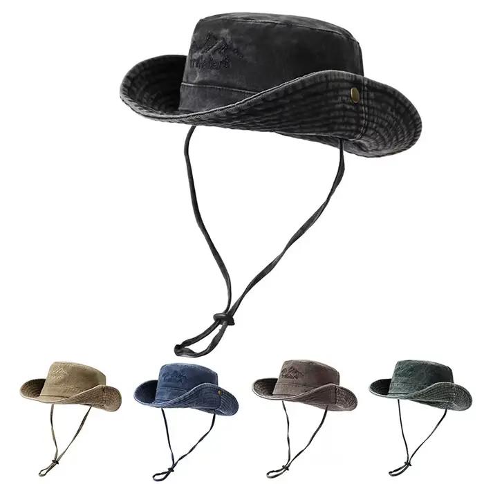 Chapeau en jean délavé