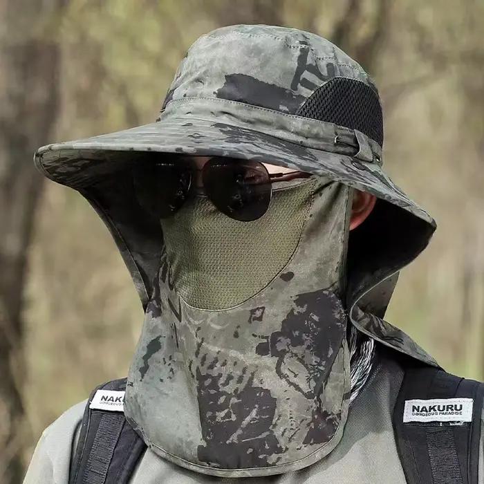 Chapeau de soleil camouflage pour homme