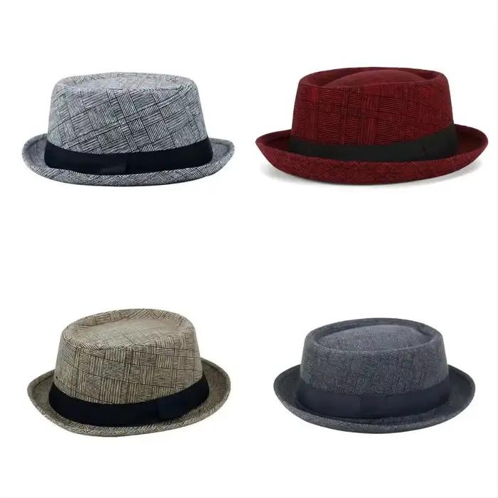 Chapeaux classiques à carreaux rétro britanniques