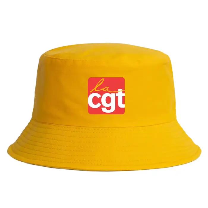 France CGT-Chapeau de Soleil Réversible pour Homme et Femme