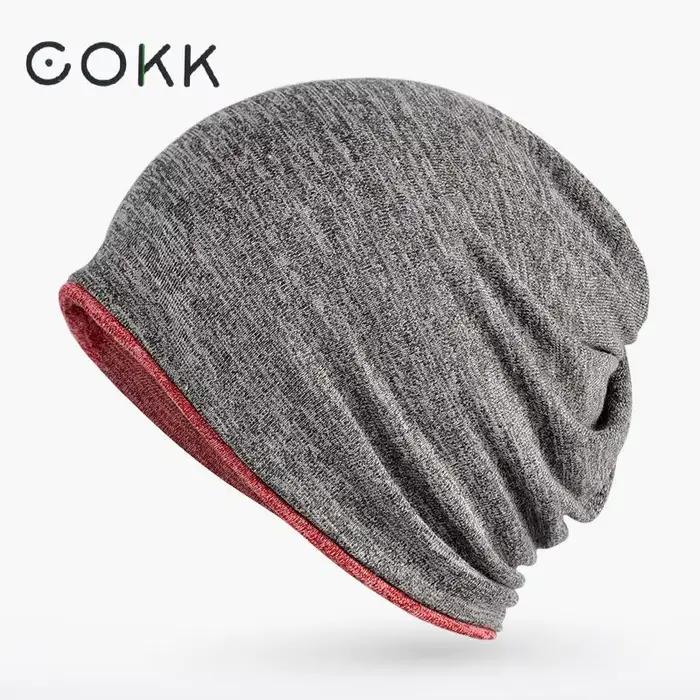 COKK – chapeaux pour hommes, femmes, Skullies, Turban, automne, hiver