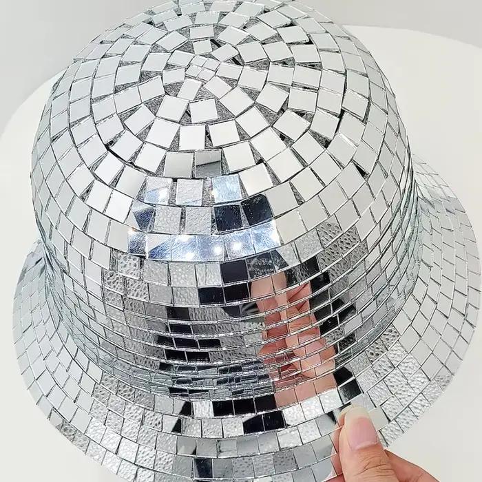 Nouveau produit Disco Ball seau chapeau mode rétro miroir Style Hip Hop homme femme