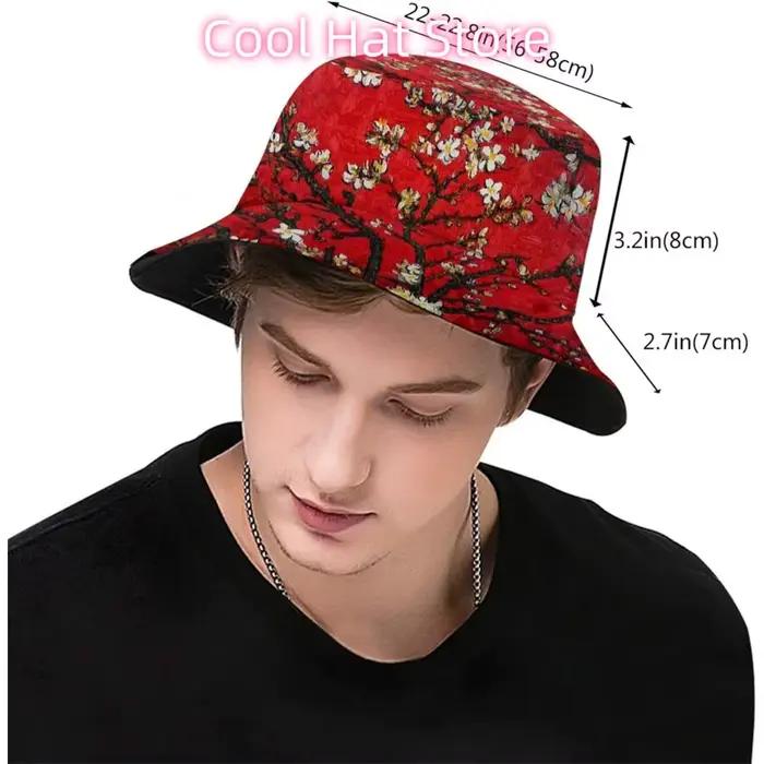 Chapeaux seau fleur 4 Van Gogh pour femmes et hommes