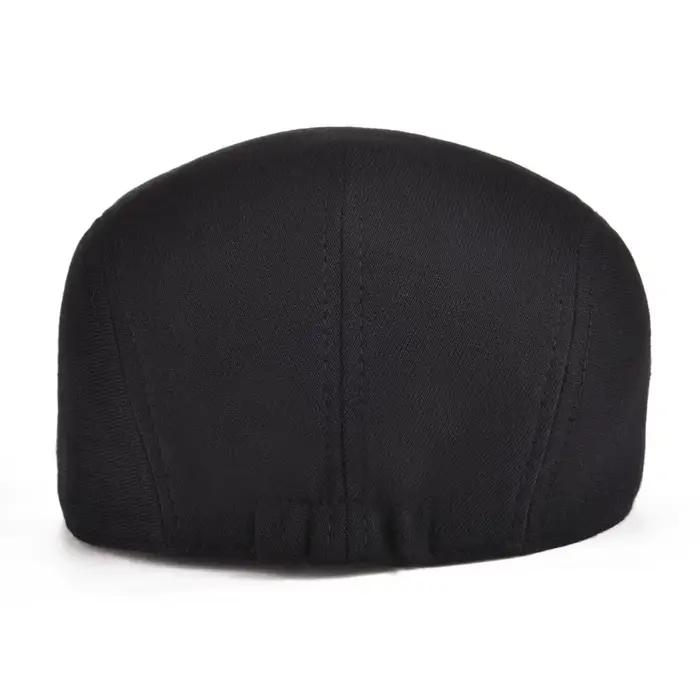 VOBOOM coton hommes femmes casquette plate pilote rétro Vintage doux Boina décontracté boulanger gavroche casquettes Cabbie chapeau pour homme