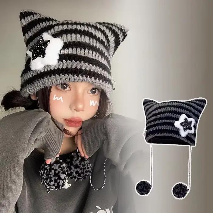 Chapeaux oreilles de chat pour femmes et filles