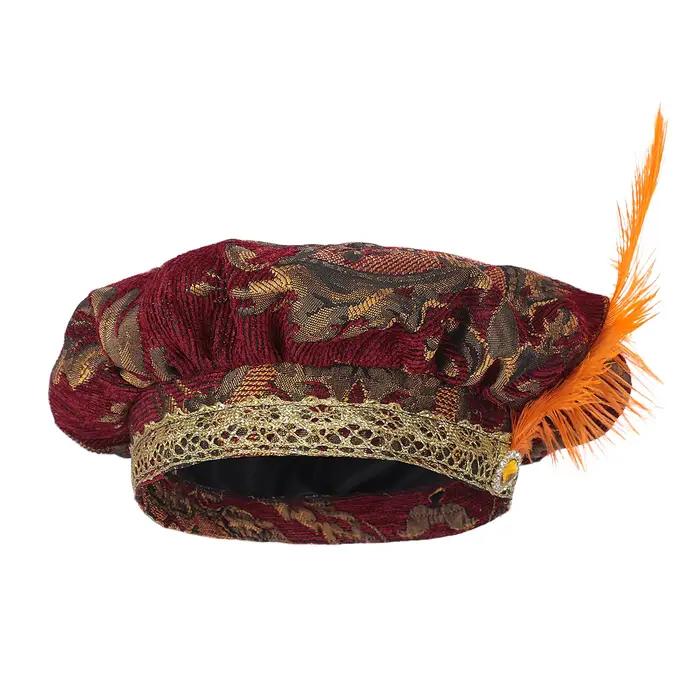 Chapeau de Cosplay médiéval à plumes