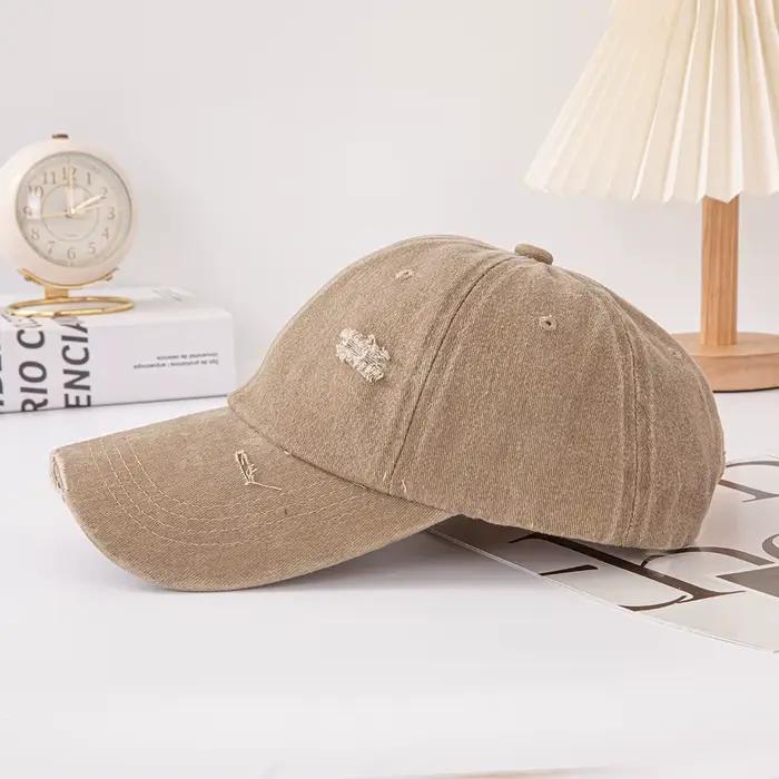 Casquette de baseball style troué : Casquette tendance