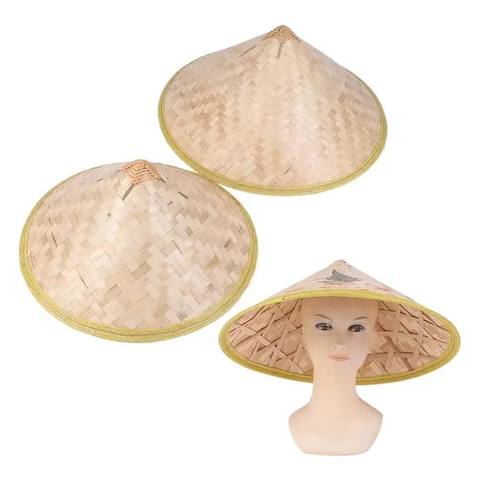 Chapeau de fermier de riz tissé à la main pour hommes et femmes