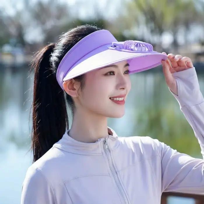 Chapeau de soleil pour femme à visière vide