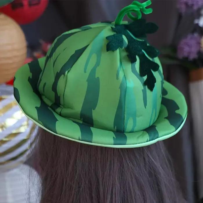 Casquette de plage créative en forme de pastèque