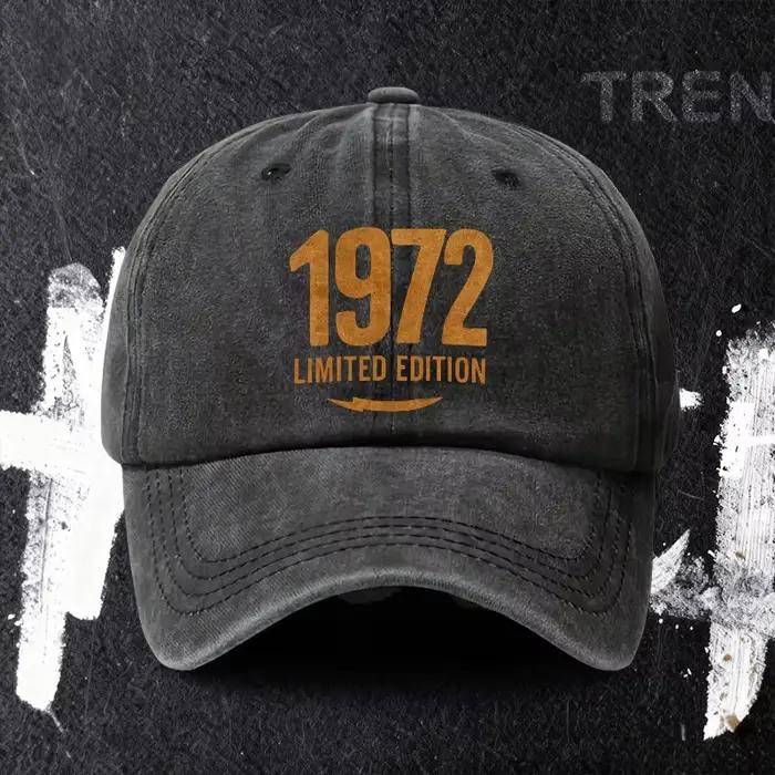 Casquette de baseball réglable édition limitée 1972