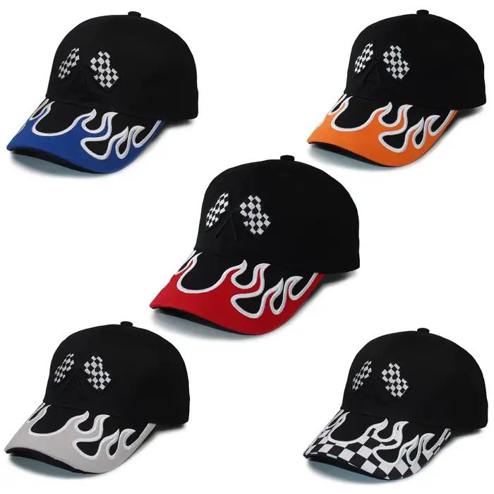 Casquette de Baseball Flame Racing unisexe