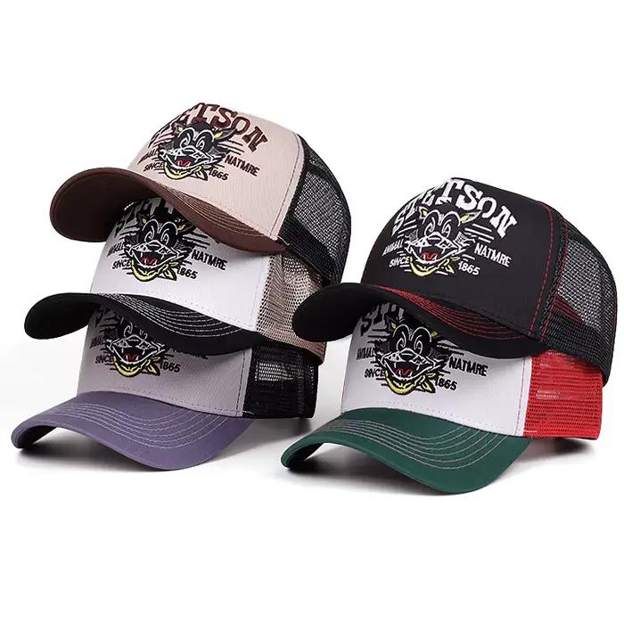 Chapeau de baseball dessin animé unisexe protection solaire lettres motifs pour adultes occasions hip hop et sportives