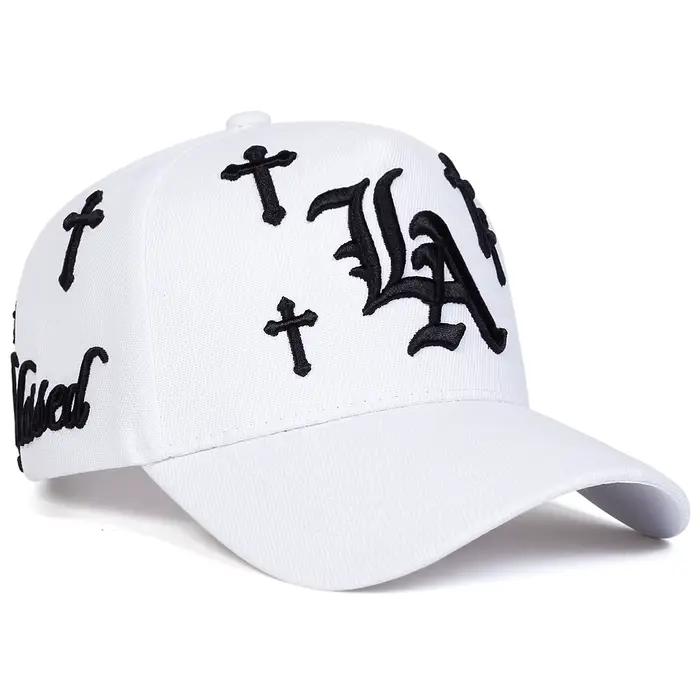 Casquettes de baseball unisexes gothiques avec broderie LA Cross