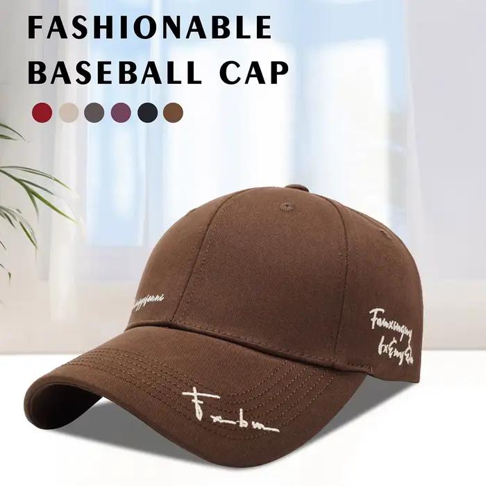 Casquette de baseball à visière profonde et large pour femme