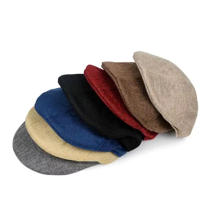Casquettes pour hommes chapeau de gavroche respirant élégant