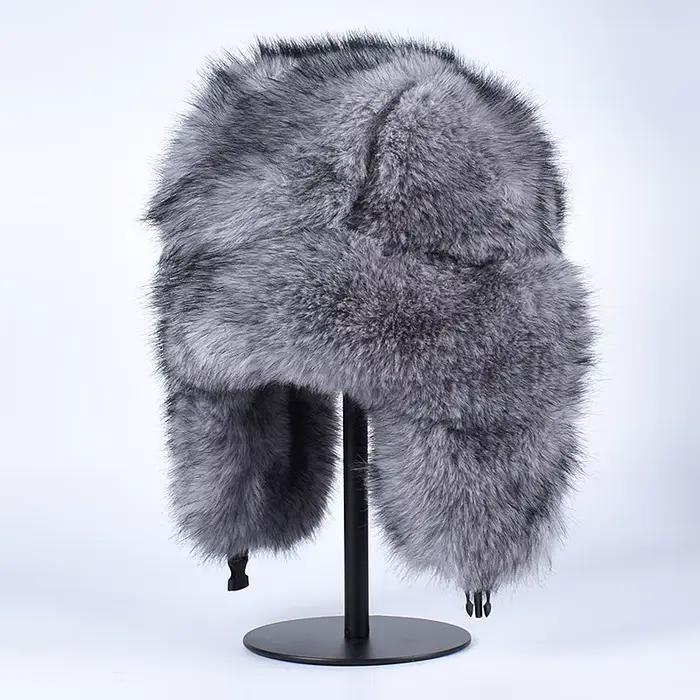 Chapeau de luxe russe en fausse fourrure pour femmes ushanka 2026 design trapper bomber chapeau hiver neige élégant occassionnels