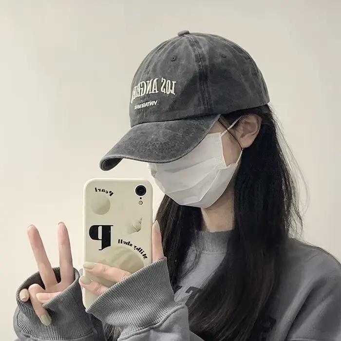Casquettes de baseball américaines rétro à large bord pour hommes et femmes