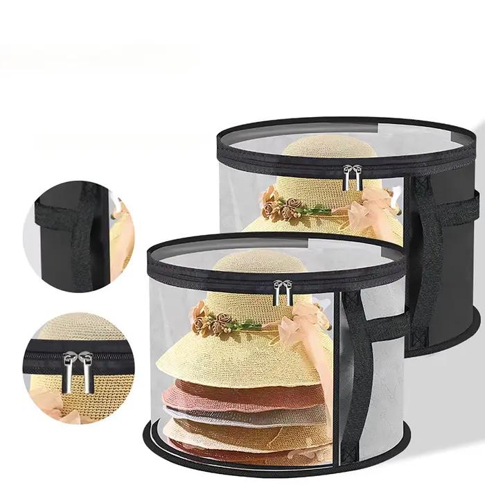 Grande boîte de rangement pliable pour chapeaux
