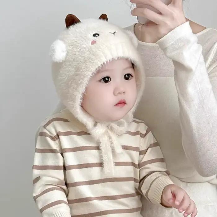 Bonnet tricoté mignon pour enfants