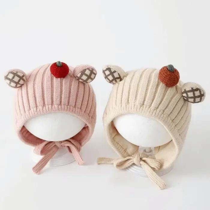 Chapeau d'hiver mignon en Crochet pour bébé
