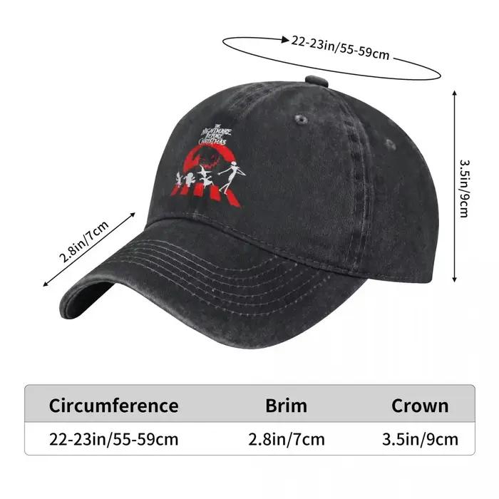 Casquette de baseball en jean « Crossing The Nightmare Before Christmas »