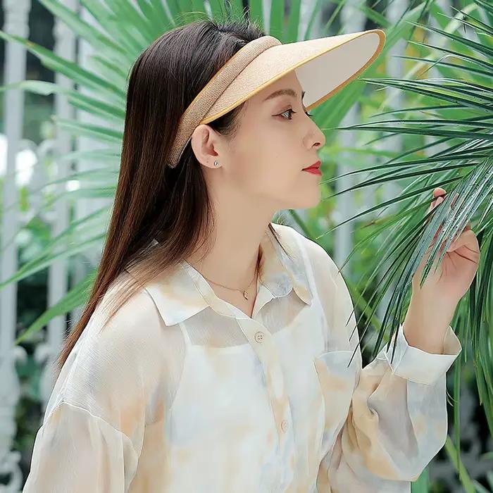 RICYGVM Chapeau de paille pour femme