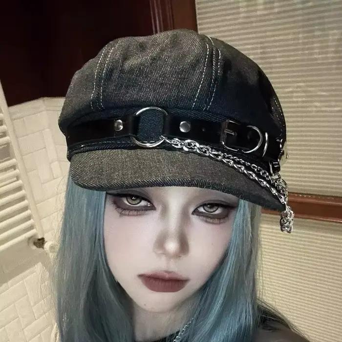 Béret Harajuku Gothique Lolita pour Femmes et Hommes