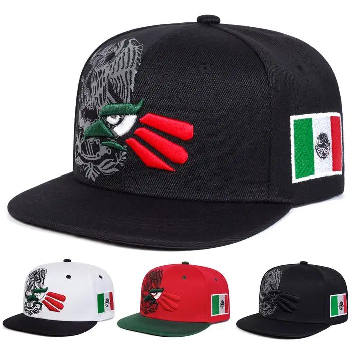 Chapeau hip-hop brodé d'aigle unisexe en polyester pour homme et femme, protection solaire printemps automne occasionnels sorties décontractées