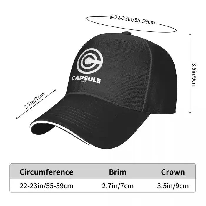 Casquette de baseball classique 2026 avec logo Capsule Corp pour hommes et femmes