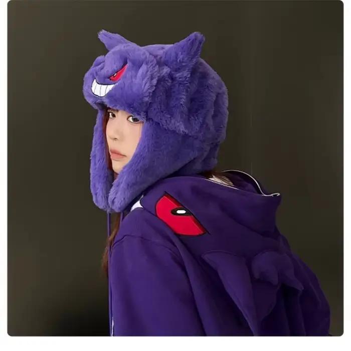 Casquettes coupe-vent d'hiver Pokémon Gengar