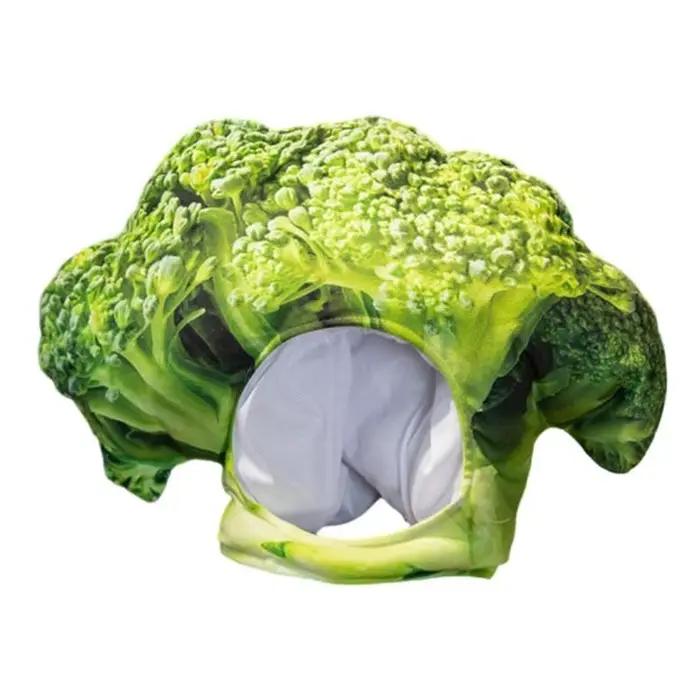 Chapeau brocolis en peluche drôle 39BD