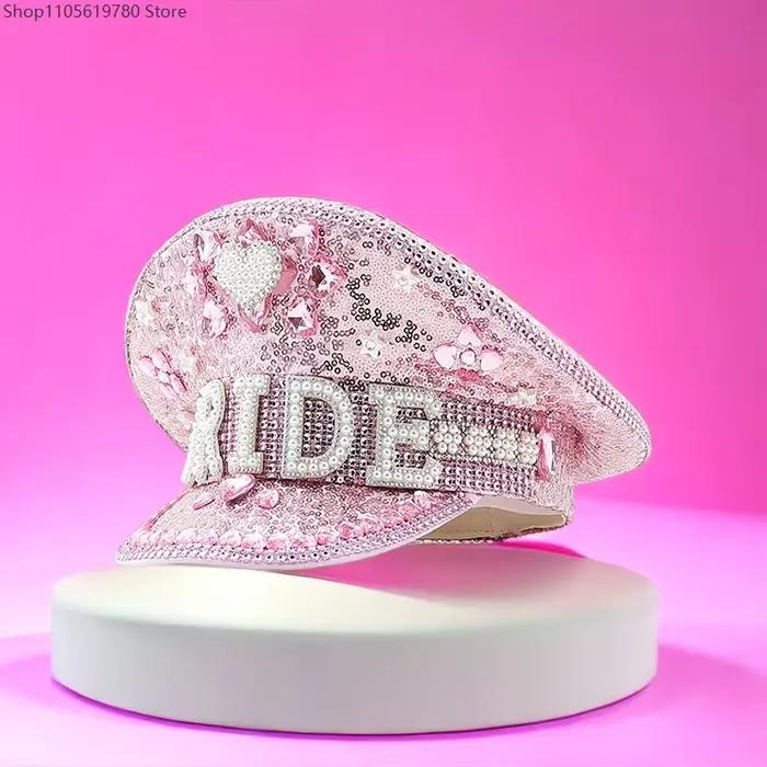 Casquette de Capitaine Rose pour Femme