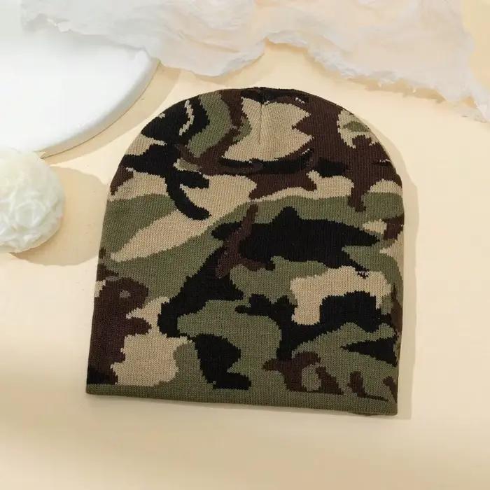 Chapeau tricoté de Camouflage pour femmes et hommes