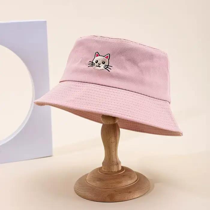 Chapeau bob brodé pour femme – Protection solaire
