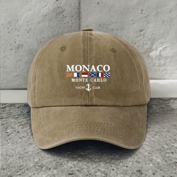 Casquette de baseball tendance à motif géométrique MONACO
