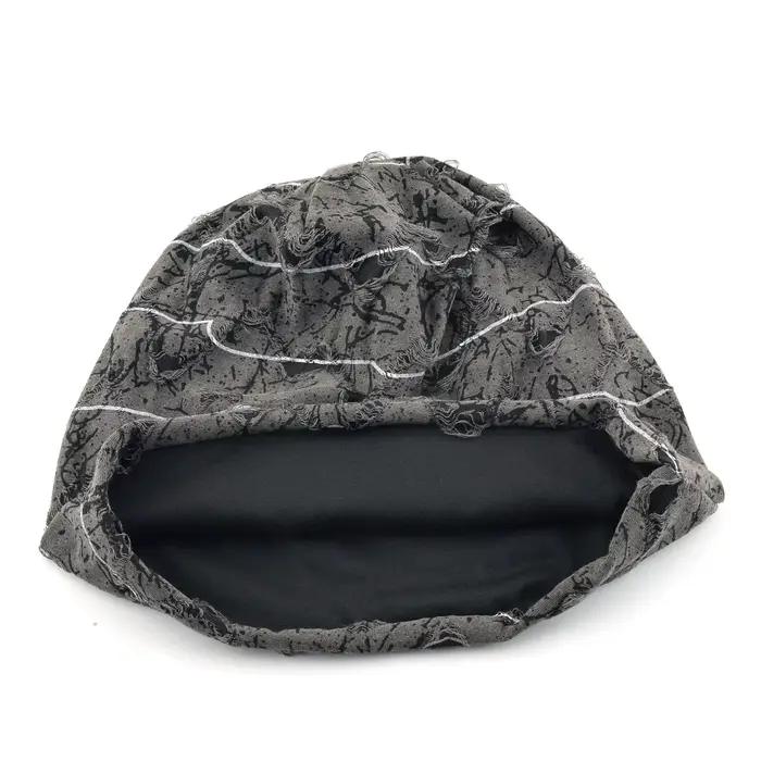 Bonnet imprimé marbre en détresse pour hommes et femmes