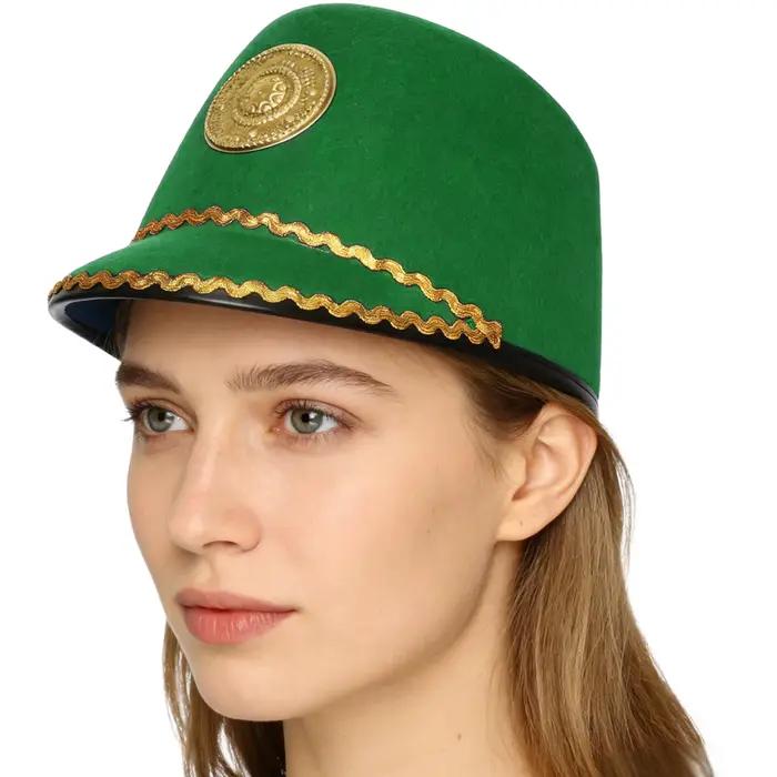 Chapeau de soldat militaire unisexe en feutre pour adultes et enfants, Halloween, spectacle de cirque, accessoires de fête, cosplay