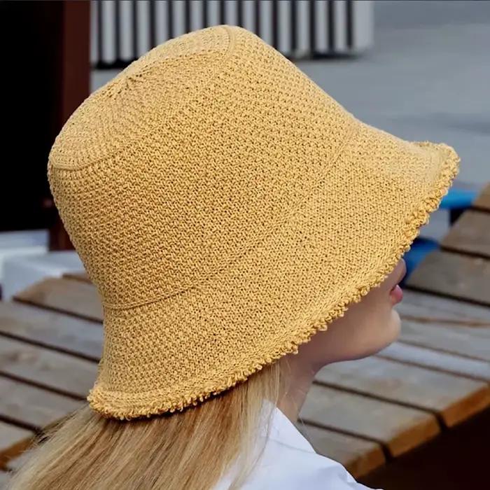 Chapeau de paille coréen pour femme