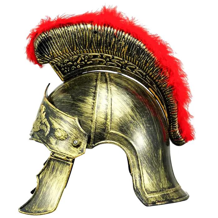 Chapeau de samouraï à crête rouge pour homme
