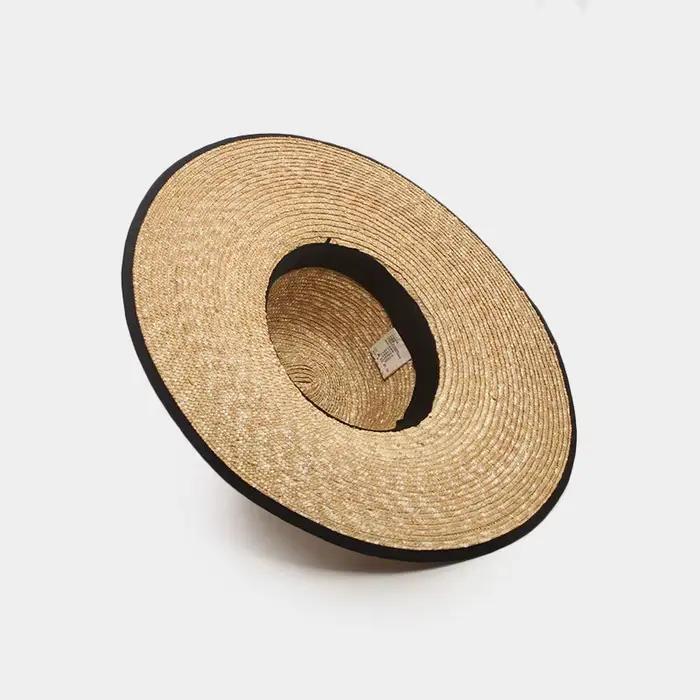 Chapeau de paille à large bord pour femme