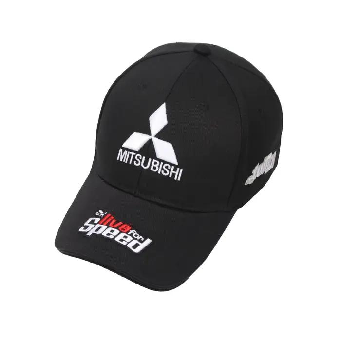 Casquette de baseball noire thème Mitsubishi Racing