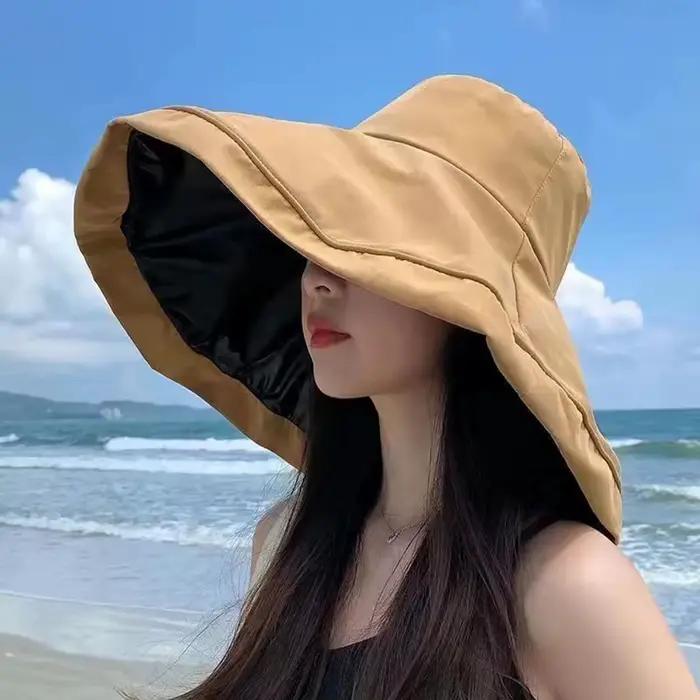 Chapeau de soleil à bord surdimensionné pour femmes