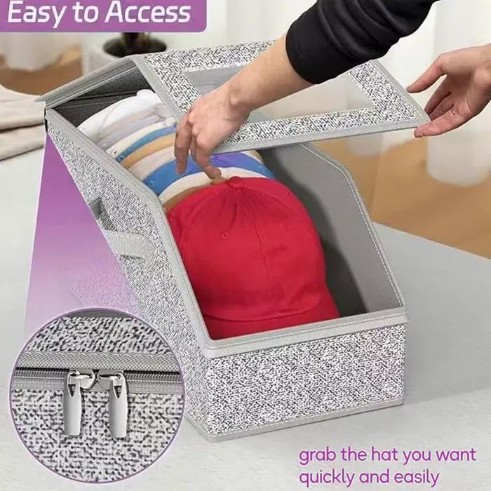 Boîte de rangement pliable pour chapeaux