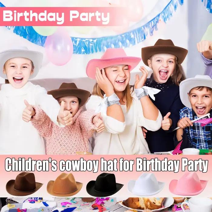 Lot de 6 à 32 chapeaux de cowboy western pour enfants avec bandanas